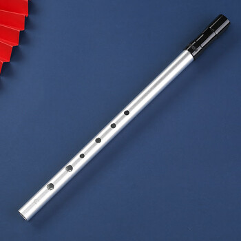 天鹅爱尔兰哨笛初学者入门演奏6孔c/d调降b/e高合音金属直竖笛子 合金