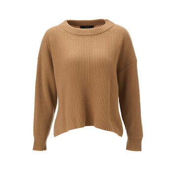 麦丝玛拉maxmaraweekend系列lotus女士驼色羊绒针织衫53660719003m码