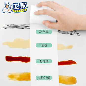 世家百洁布纳米海绵块魔力擦厨房抹布吸水去油污魔术擦清洁布 12片装