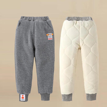 陈宥先男童加绒加厚裤子冬季适合416岁儿童舒适保暖棉裤三层加棉男孩