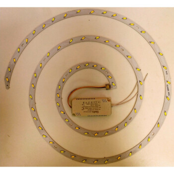 led雙色三色吸頂燈改造板環形光源改裝燈管燈芯圓形變光燈芯三色72瓦