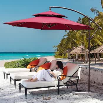 2022新款罗马伞沙滩伞遮阳伞商用户外庭院伞摆摊大太阳伞室外罗马伞