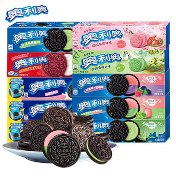 奥利奥夹心饼干116g*18盒原味饼干碎烘焙原料整箱装年货置办ala 【12
