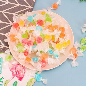 迷你水果味硬糖 千纸鹤糖果多彩维c彩虹彩色纸韩商言同款糖 莹白磨砂