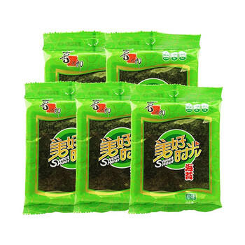 喜之郎 美好时光海苔3gx10包 新年年货 紫菜零食 休闲小吃a 原味