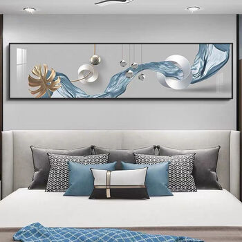瑾暖卧室床头装饰画现代简约北欧轻奢墙面挂画主卧房间温馨背景墙壁画