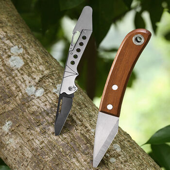 免磨折叠嫁接刀特殊钢制柄嫁接刀果农专用芽接刀锋利削木嫁接刀具