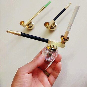 纯铜水过滤烟嘴烟枪烟卷烟两用型水烟袋锅子水烟斗便携式水烟壶可拆卸