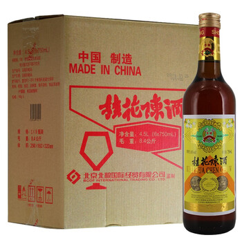 丰收桂花陈酒16度甜酒750ml 6瓶整箱装 图片价格品牌报价 京东