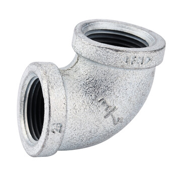 顶建 镀锌弯头铸铁90度内牙丝扣口玛钢管件 2寸dn50 国标加厚