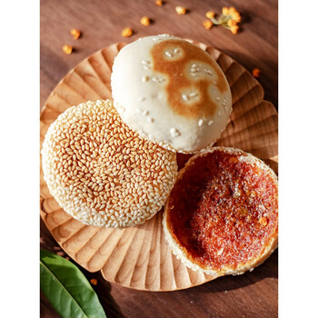 浙江特产空心桂花饼3盒正宗传统手工衢州杜泽芝麻炭烤糕点心特色零食1