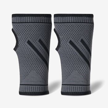 护腕男健身手套俯卧撑扭伤手腕保护保暖羽毛球关节套手掌护手掌套黑 