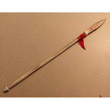 木质红缨枪道具红军道具哪吒金枪男孩玩具木制枪舞台舞蹈演出 木质