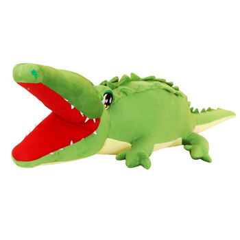 艺乐坊鳄鱼公仔毛绒玩具抱枕娃娃女孩生日礼物长条布偶儿童玩偶绿色75