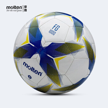 摩腾足球4号儿童5号成人3号幼儿学生耐磨软皮zuqiu3号亮皮白f3r1000by