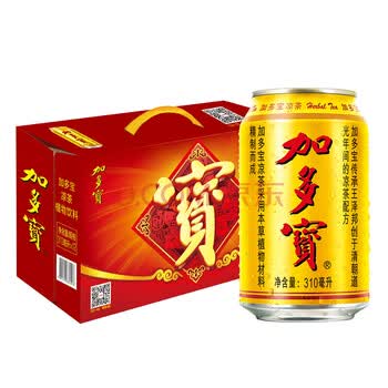 加多宝 凉茶植物饮料 310ml*12罐 整箱装