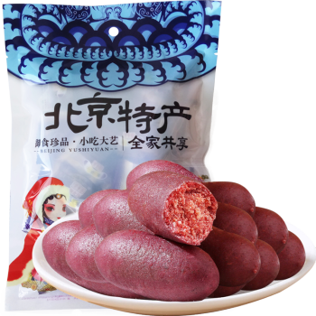 御食园 小紫薯350g 老北京特产 传统小吃休闲零食 独立小包装 小紫薯350G