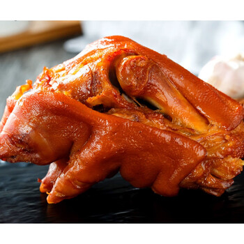 虎钢馋【熏猪蹄】沟帮子熟食北镇猪蹄卤味熏猪蹄东北特产猪手750g两只