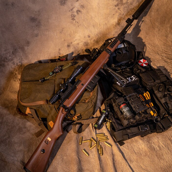 钢将98k可发射儿童玩具枪awm水晶弹m24拉栓下拱弹吃鸡游戏同款 满配