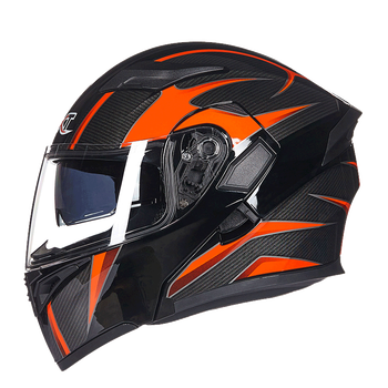 gxt头盔摩托车头盔揭面盔带蓝牙男女全覆式头盔双镜片电动车头盔骑士