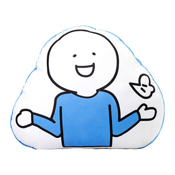 小蓝和他的朋友抱枕椅子靠垫女生睡觉沙雕玩具生日礼物 叹气款 小蓝