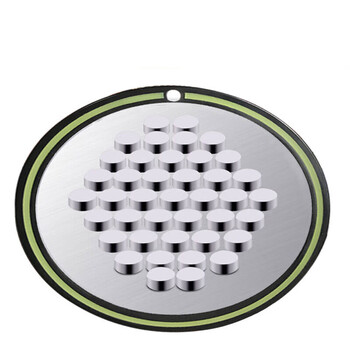 tab全磁拉饵盘竞技强磁垂钓鱼具饵料盘立钩饵盘单层钓箱拉丝磁盘41颗