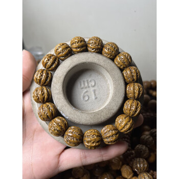 实心秋子菩提手串手持 黄色 16mm【图片 价格 品牌 报价】-京东
