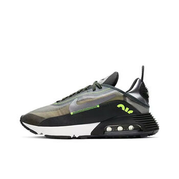 耐克顿莆田纯原airmax2090跑步鞋白灰黑大气垫男女休闲