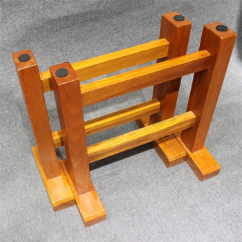 大板桌工字支架茶桌底座办公桌脚架奥坎巴花桌脚大板脚整木支架 黄