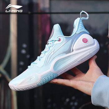 李宁官方篮球鞋男鞋2023新款闪击9低帮减震耐磨实战鞋