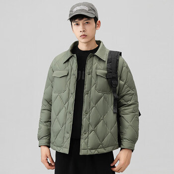 波司登羽绒服官方官网潮牌衬衫男冬季2023新款保暖薄款男女同款新国标