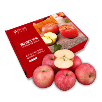 山东 栖霞红富士苹果精品12粒 单果190g-240g 新鲜 生鲜水果