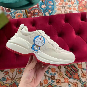 老爹鞋酷奇厚底休闲运动鞋男女增高ins百搭情侣款鞋子莆田纯原叮当猫