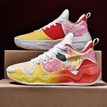 沃特夏季利刃2篮球鞋男女学生运动鞋透气防滑耐磨高帮减震战靴气垫鞋