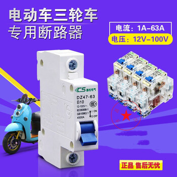 定制电动车专用直流空开断路器12v36v72v100短路过载保护电源空气开关2p 40a 图片价格品牌报价 京东