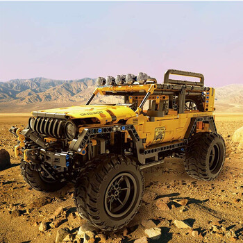 onebot爱其吉普车积木越野车探索者积木吉普车