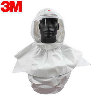3M 呼吸系统防护S-757内衬式头罩 长管供气式呼吸防护系列头罩 防毒面罩带肩罩 1个装 定做
