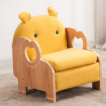 雄卓儿童沙发阅读角幼儿园卡通动物懒人双人沙发椅托育宝宝可爱小沙发