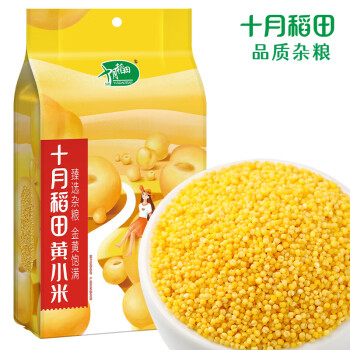 十月稻田 金苗黃小米 1kg（小米粥 雜糧 米飯伴侶 粥米 ）