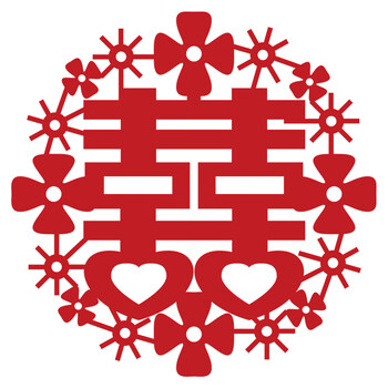 工艺礼品婚庆用品结婚喜字婚房装饰婚礼布置窗花门贴墙贴剪纸双喜喜字