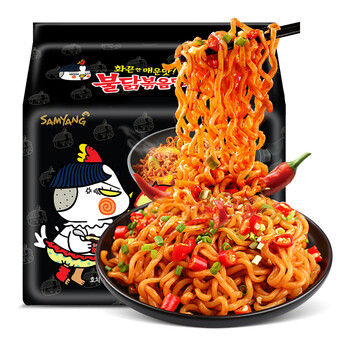 三養超辣鸡肉味拌面 韩国进口 Samyang 三养辣鸡肉味拌面700g 140g 5包入 超辣火鸡面方便面泡面袋面速食零食品 行情报价价格评测 京东