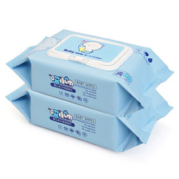哎小巾80片抽婴儿湿纸巾宝宝手口湿巾纸无香一次性无纺布湿巾大包装