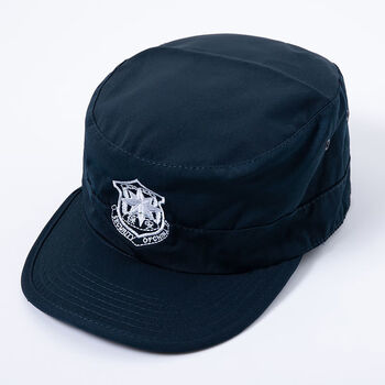 天尼芬    保安帽保安大檐帽式保安作训帽安保便帽平顶帽藏青大檐帽分