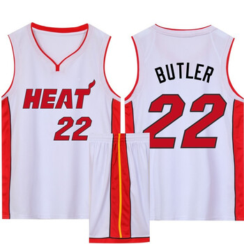 闪影 篮球服套装男定制韦德热火3号城市版球衣22号巴特勒球衣希罗比赛