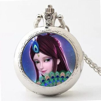 精灵梦叶罗丽手表怀表女孩女护士小型儿童时间公主的可放照片男款机械