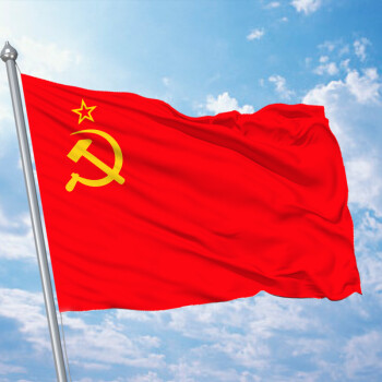 蘇聯國旗前old soviet flag旗幟蘇維埃社會主義旗幟蘇聯勝利旗蘇聯