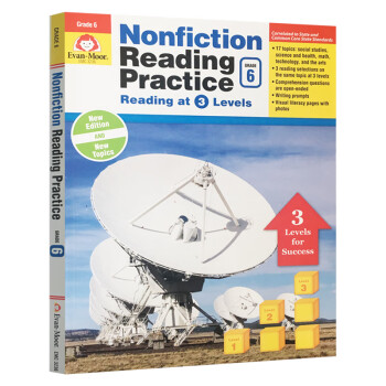 Evan Moor 非虚构类文学阅读练习 六年级 Nonfiction Reading Practice Grade 6