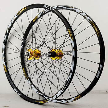 新款 禧玛诺自行车轮组四培林轴承碟刹26/27.