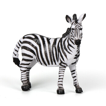 动物模型仿真模型野生动物园儿童玩具套装摆件宝宝早教认知实心斑马