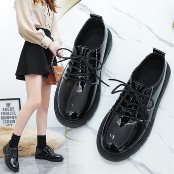 俪韵小屋初中生女孩皮鞋小学生白黑色小少校服朗诵公主鞋 3255男女 38
